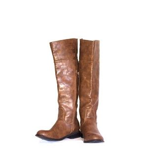 Leather Knee-high boots